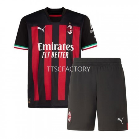 Billiga Fotbollströjor AC Milan Barn Hemma tröja 2022/23 Kortärmad